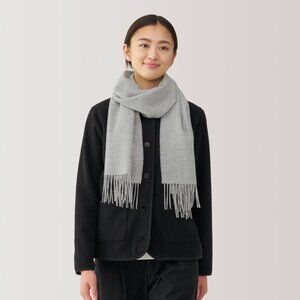 Muji grey wool scarf